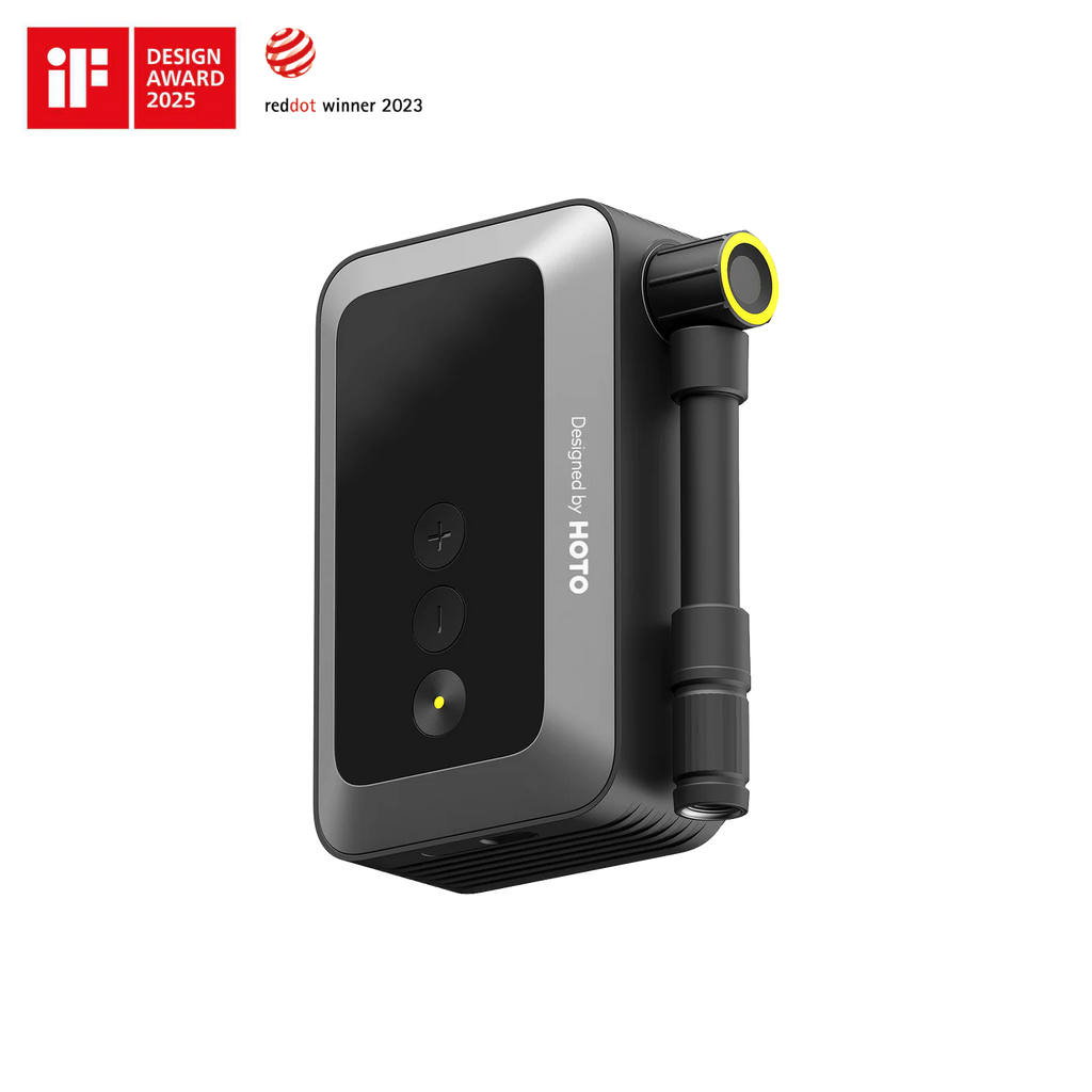 HOTO Air Pump Pocket portable digital tyre inflator for car and bike tyres