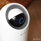 Sterra Moon air purifier control panel with air quality indicator and touch controls